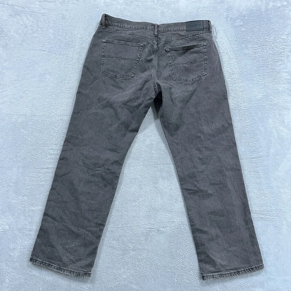 Lucky Brand Jeans Mens‎ 36x30 Gray 363 Vintage Straight Western Grunge Denim